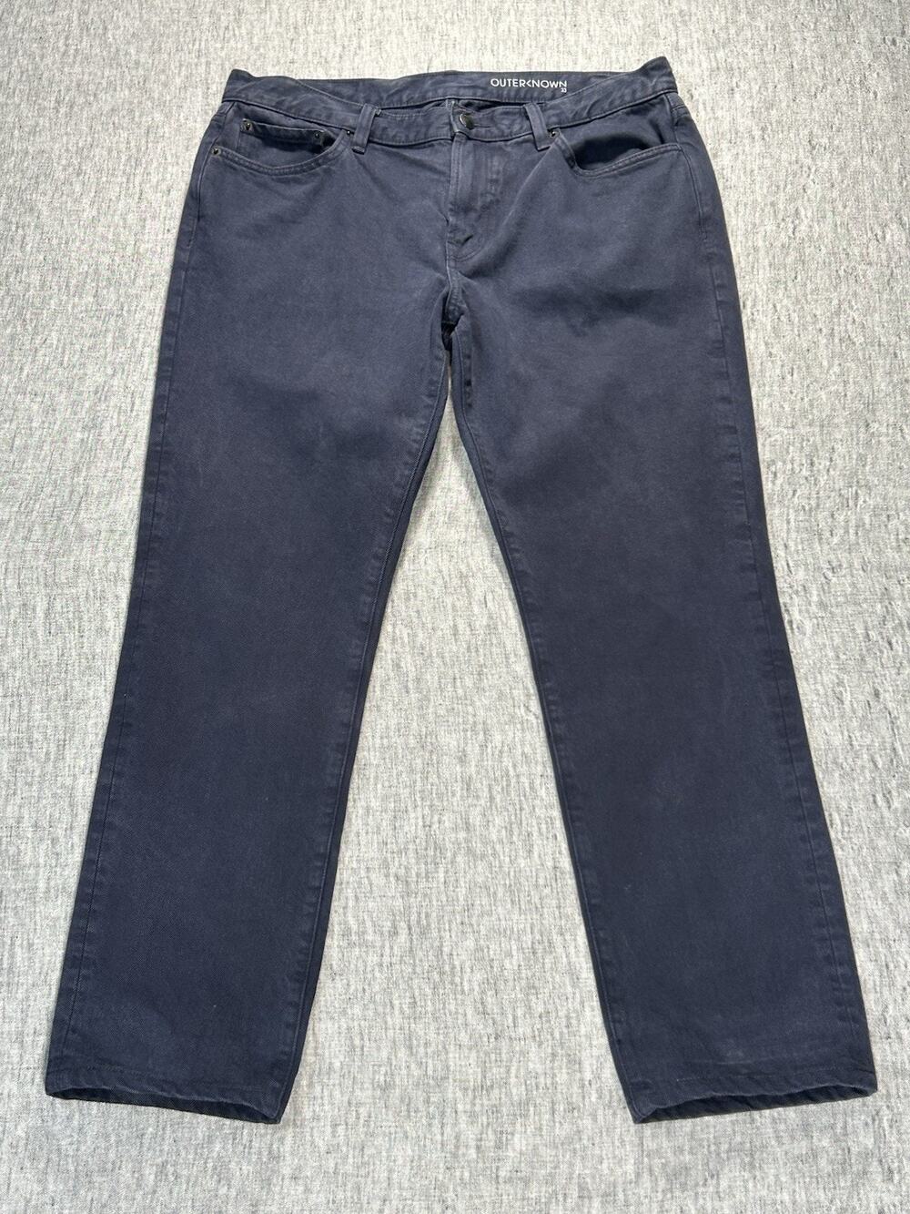 Outerknown SEA Jeans Mens 33x30 Drifter Tapered Fit Blue Cotton Denim USA Made
